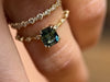 Zoom in on Distance Ring, 1.28ct. Blue Madagascar Sapphire - OOS (14k Yellow Gold)