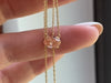 Zoom in on Threaded Necklace, 1.04ct. Pink Diamond - OOS (14k Yellow Gold)