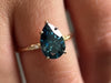 Zoom in on Trestle Ring. 2.24ct. Blue Diamond - OOS (14k Yellow Gold)