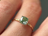 Zoom in on Trestle Ring, 1.13ct. Green Diamond - OOS (14k Yellow Gold)