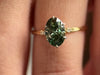 Zoom in on Trestle Ring, 1.56ct. Green Diamond (14k Yellow Gold)