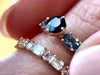 Zoom in on Deep Sea Linear Cluster Ring with Blue Spinel