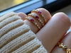 Zoom in on Petite Edison Band in Ruby