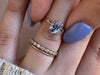 Zoom in on To A Flame Ring, 1.45ct. Sky Blue Madagascar Sapphire
