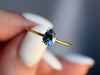 Zoom in on Touchpoints Ring, 0.61ct. Aqua Blue Montana Sapphire