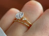 Zoom in on Arrow Ring, 1.5ct. Natural Round Cut