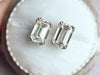 Zoom in on Threaded Studs, Emerald Cut