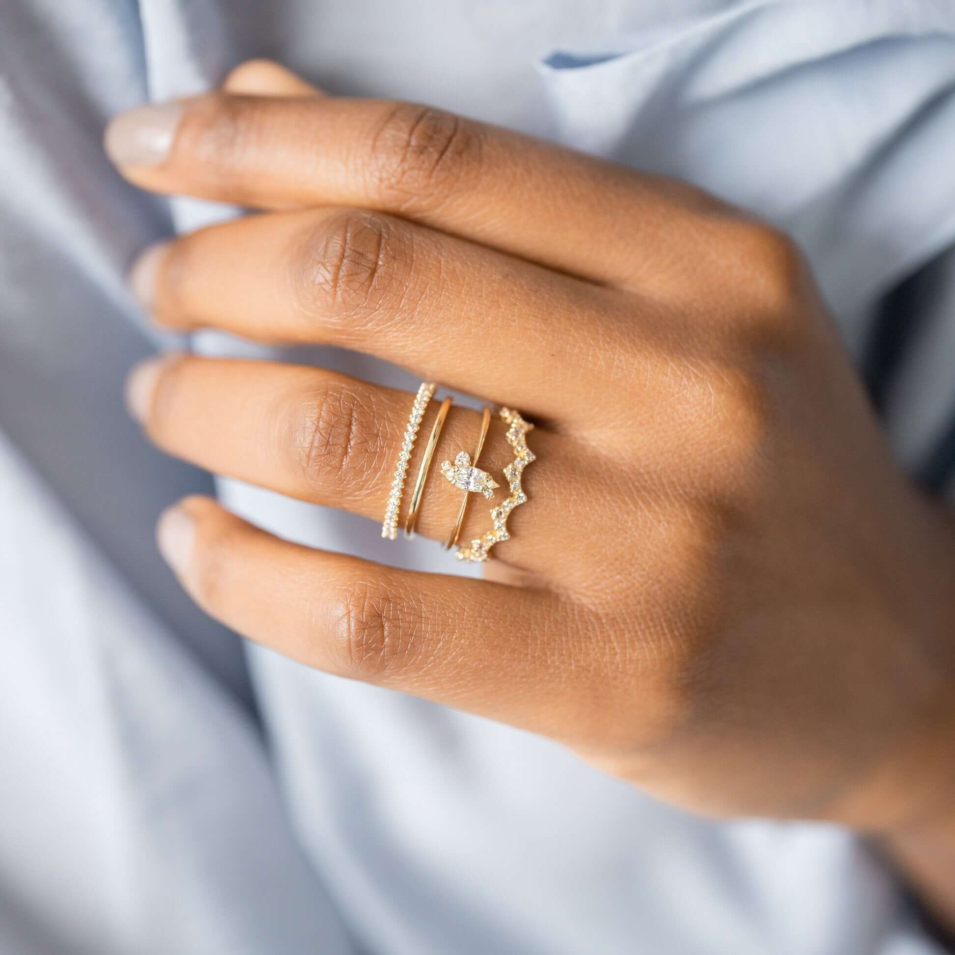 Diamond Ember Ring Gold Engagement Ring Melanie Casey Fine Jewelry