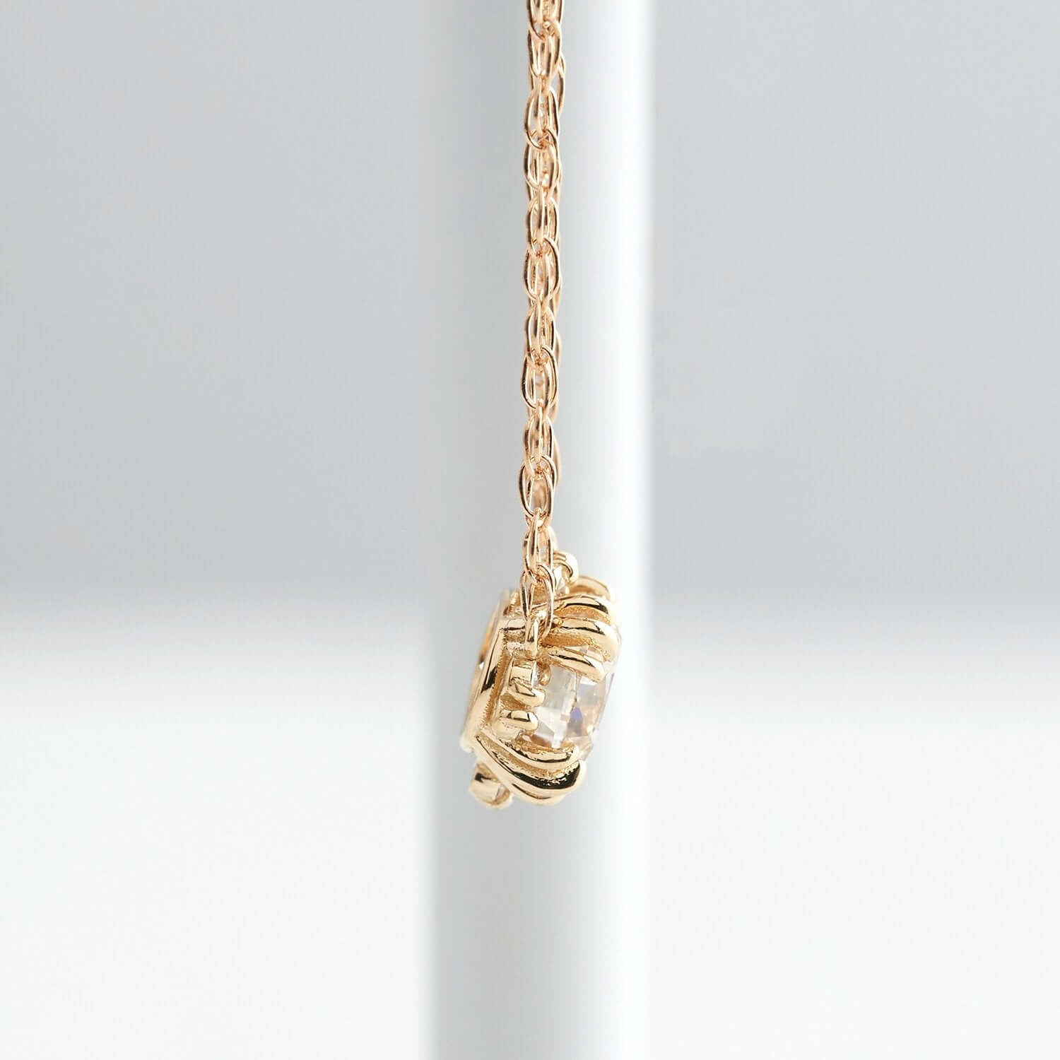 Fluency Necklace | 16 14K Gold Chain with Diamonds by Melanie Casey