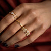 Zoom in on Hammered Band (14k Yellow Gold, 2mm)