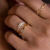 Hammered Band (14k Yellow Gold, 2mm)