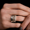 Hammered Band (14k White Gold, 5mm)