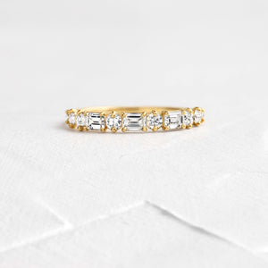 Diamond Constancy Band Rings Melanie Casey|14k Yellow Gold