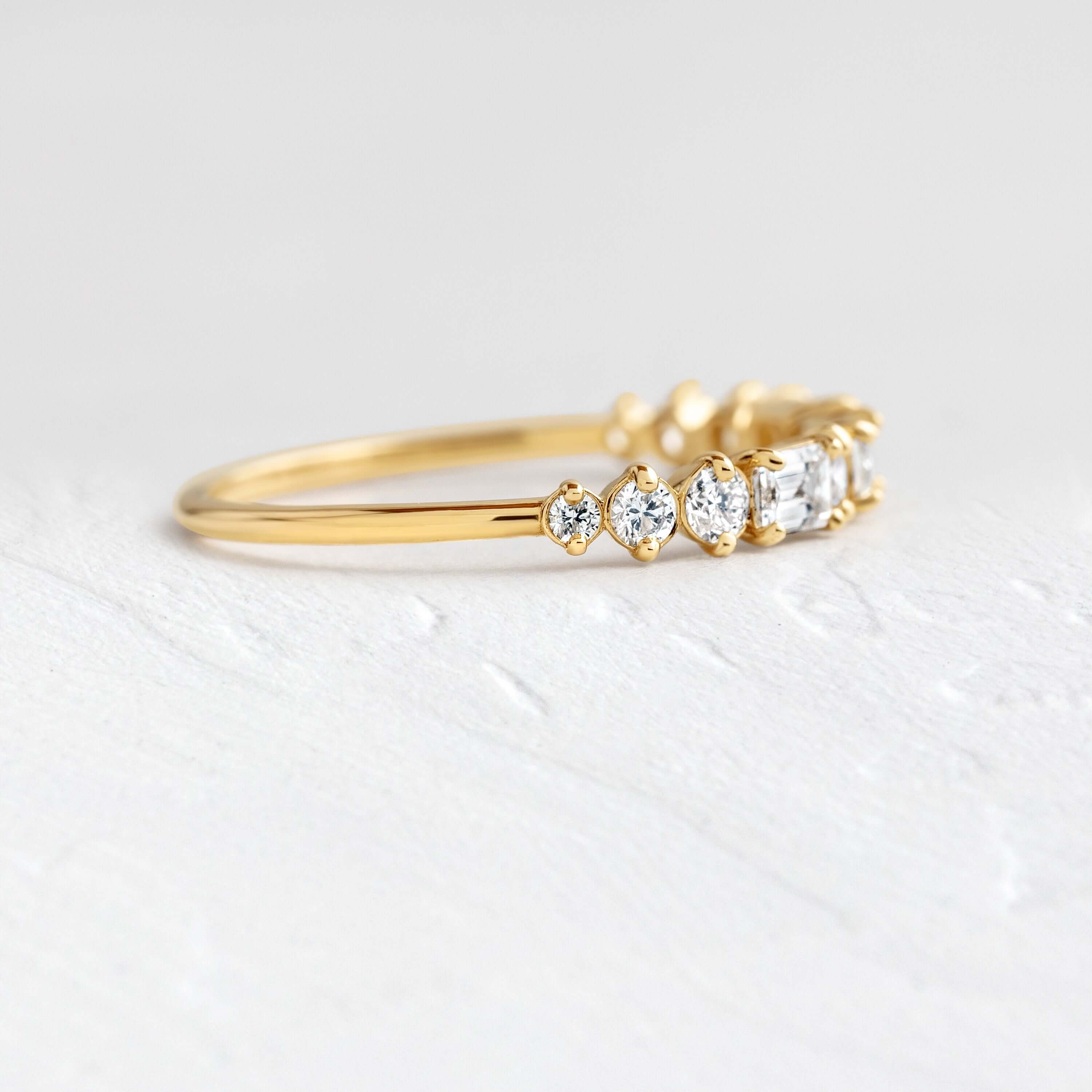 Constancy Band | Handcrafted Diamond Wedding Ring – Melanie Casey