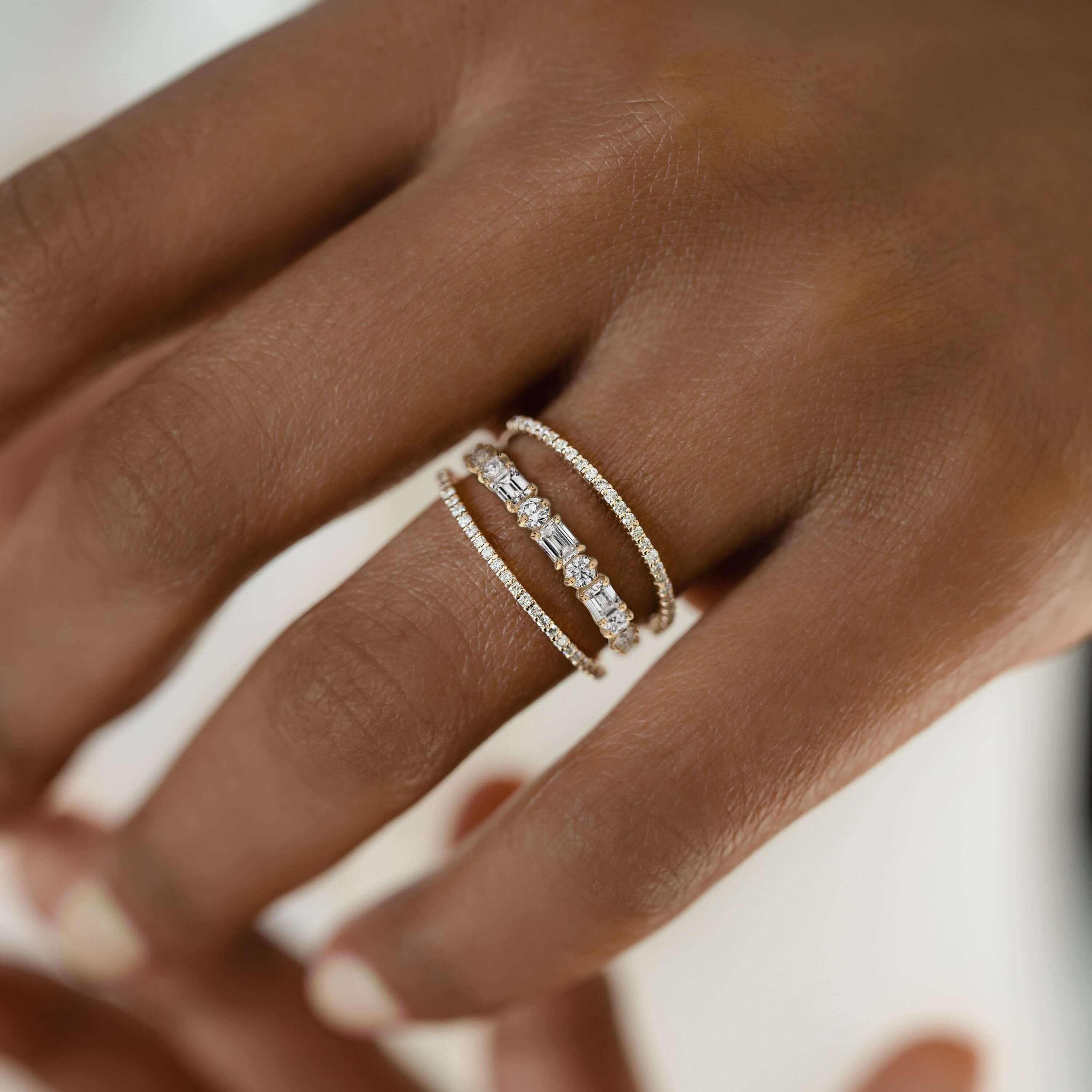 Lace Edge Ring  Stackable Wedding Band by Melanie Casey