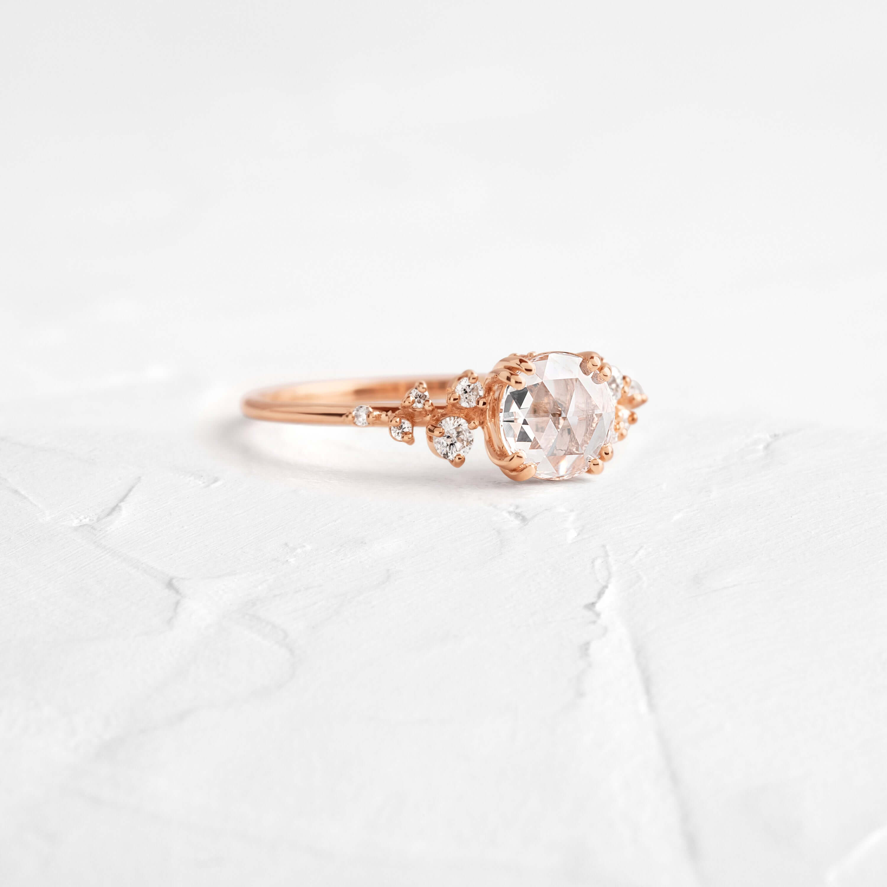 Snowdrift Ring, Rose Cut | Designer Engagement Ring | Melanie Casey