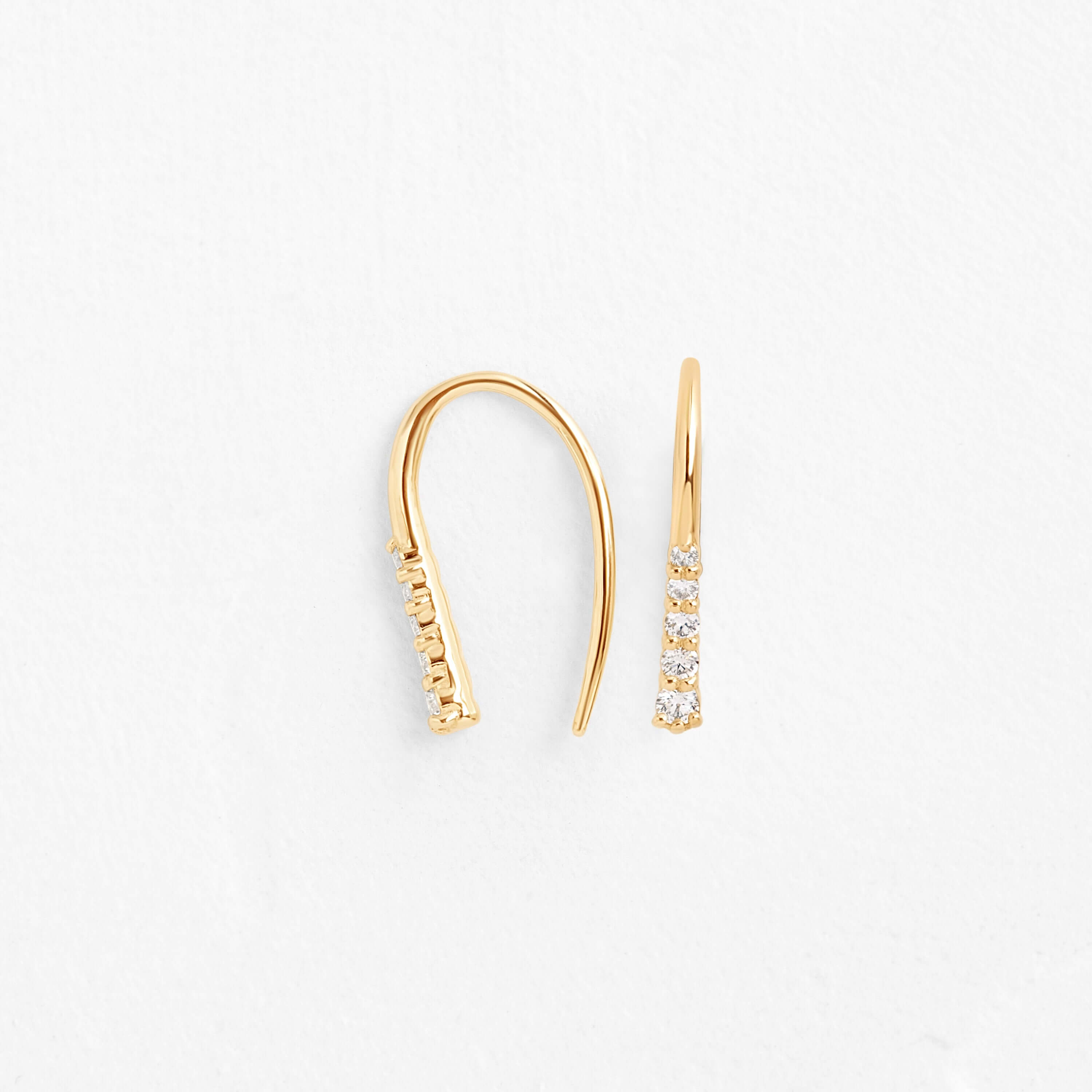 Inline Threader | Earrings from Melanie Casey 14K Yellow Gold