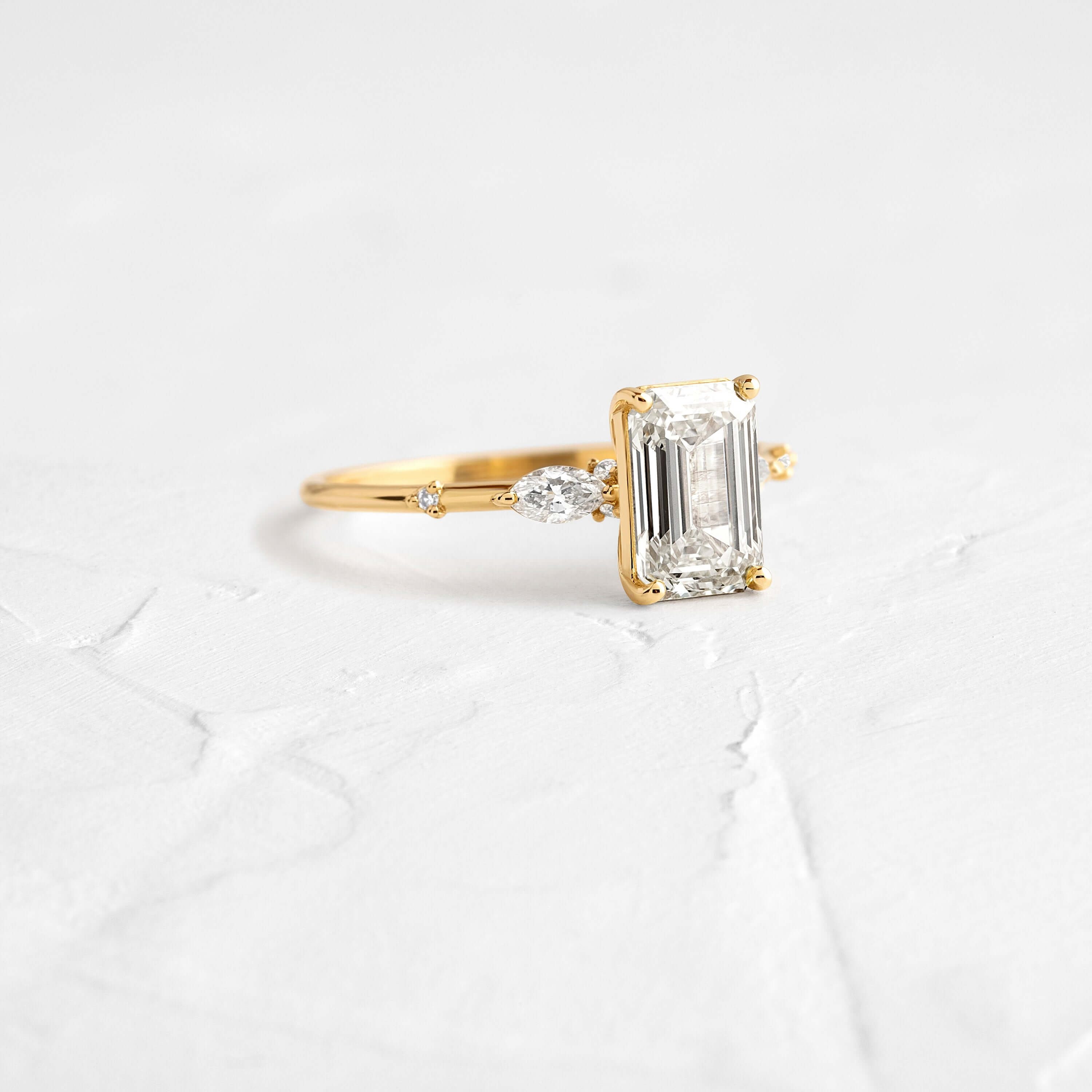 Windlass Ring, Emerald Cut Diamond | Melanie Casey Fine Jewelry